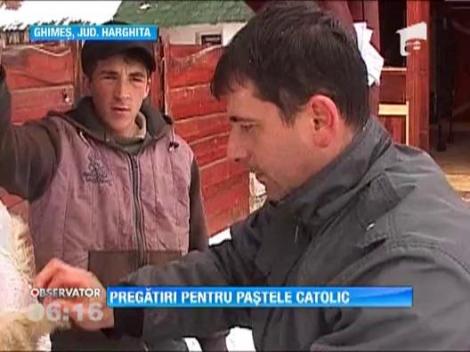 Ultimele pregatiri pentru Pastele catolic