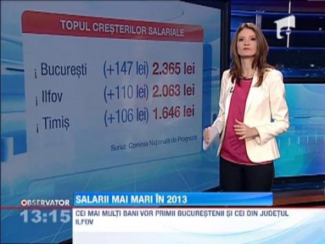 In acest an, salariile se vor majora in medie cu 103 lei fata de anul trecut