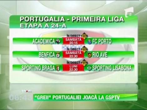 Benfica si Porto joaca in direct la GSPTV, in acest weekend