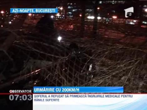 A gonit cu peste 200km/h si cu politia pe urmele sale prin centrul Capitalei