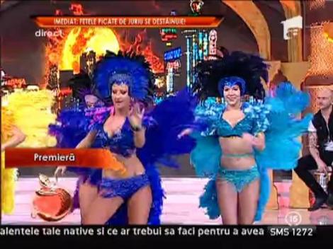 Premiera! Andreea Balan si dansatoarele ei sexy au adus carnavalul de la Rio in platoul de la "Un Show Pacatos"