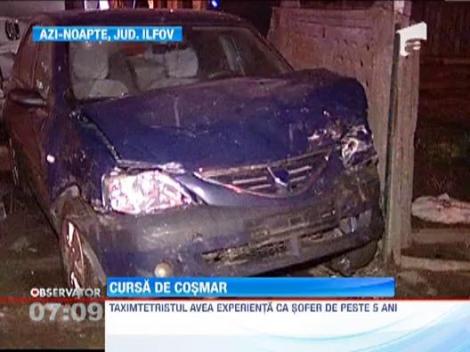 Cursa de cosmar pentru un taximetrist bucurestean! Unul dintre cei patru clienti pe care i-a luat in masina a tras frana de mana fara niciun fel de avertisment