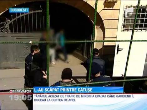 Barbatul care a evadat de sub escorta de la Curtea de Apel Bucuresti a fost prins