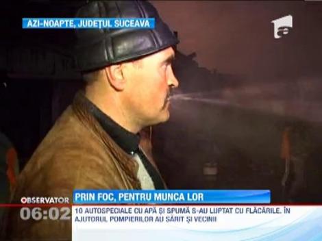 Incendiu puternic in judetul Suceava