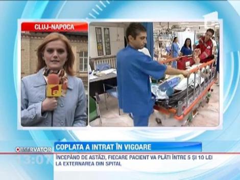 Pacientii care au nevoie de internare vor plati o taxa la iesirea din spital