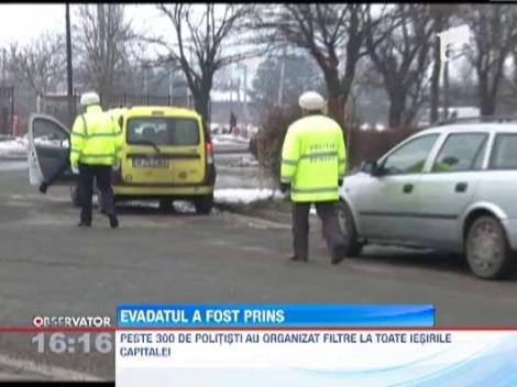 Barbatul care a evadat de sub escorta de la Curtea de Apel Bucuresti a fost prins