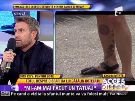 Catalin Botezatu si-a facut un nou tatuaj!