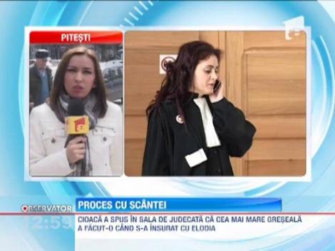 Cristian Cioaca si mama Elodiei Ghinescu au tipat unul la altul in sala de judecata