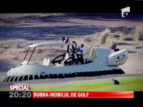 Masinuta de golf pe perna de aer