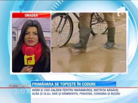 Romania a intrat in zodia codurilor! 11 judete sunt amenintate de inundatii in urmatoarele ore