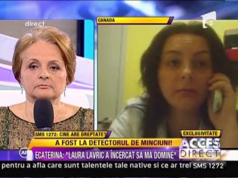 Ecaterina Lavric a facut testul adevarului!