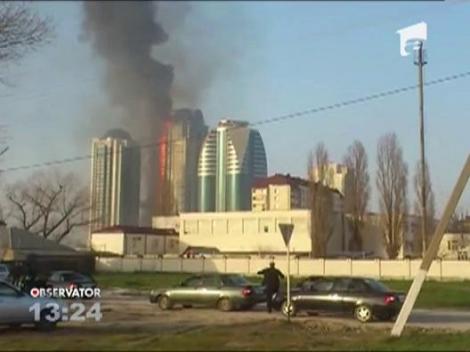 Cecenia: Incendiu devastator in cladirea in care Gerard Depardieu a primit un apartament