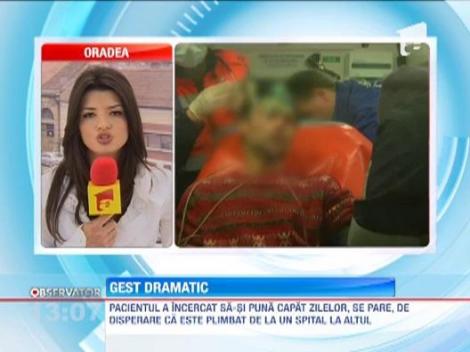 Disperat ca boala de inima il va ucide, un barbat din Timis a incercat sa se sinucida