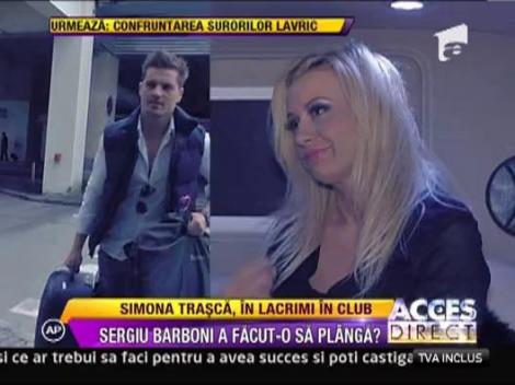 Simona Trasca in lacrimi, in club!