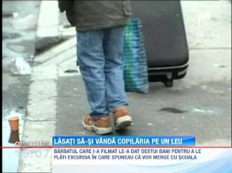 Copiii filmati in timp ce isi vindeau jucariile pe strada nu au mai iesit astazi in piata