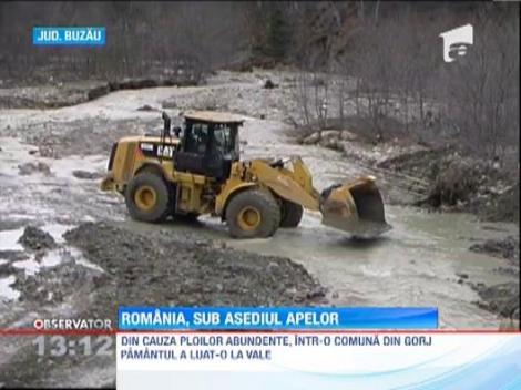 Apele au facut pradad in Romania. Trei ciobani cu 700 de oi au ramas izolati pe o insulita