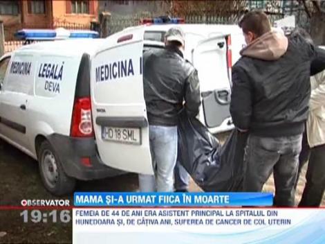 Hunedoara: O femeie s-a sinucis la cateva ore dupa ce fiica ei a murit de cancer
