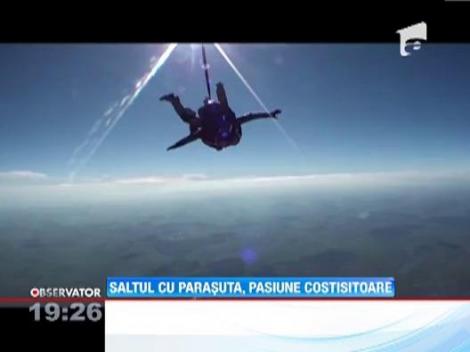 Saltul cu parasuta, o pasiune costisitoare