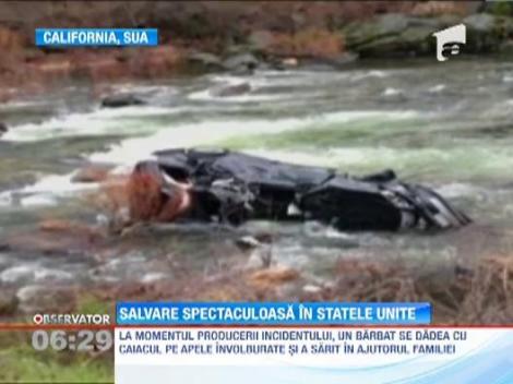 Un barbat din Statele Unite a salvat o familie de la o moarte sigura