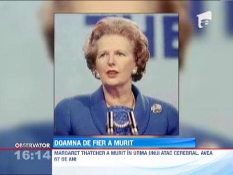 A murit Margaret Thatcher