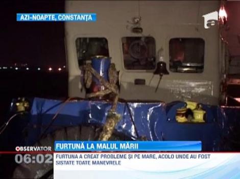Furtuna a facut ravagii la malul marii