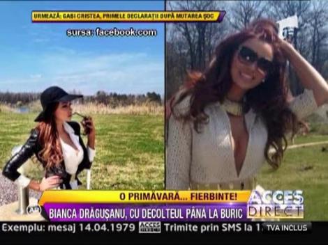 Bianca Dragusanu, la plimbare prin parc imbracata foarte sexy!