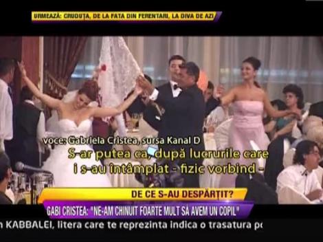 Gabriela Cristea, despre despartirea de Marcel Toader: "Ne-am chinuit foarte mult sa avem un copil"