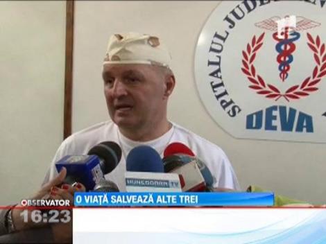 Organele unui barbat de 68 de ani aflat in moarte cerebrala au salvat trei vieti