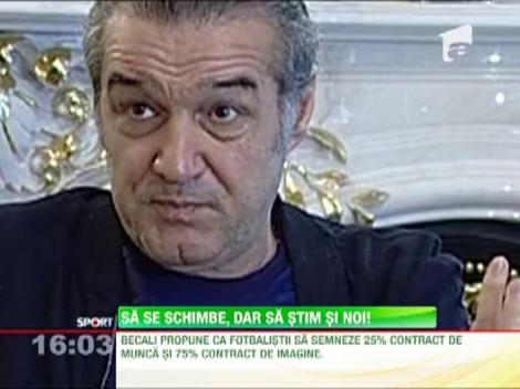 Gigi Becali vrea sa schimbe legea sportului