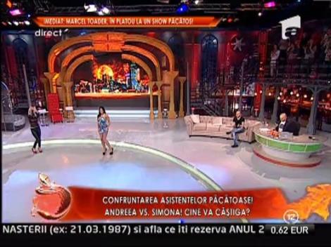 Confruntarea asistentelor pacatoase continua: Andreea vs. Simona!