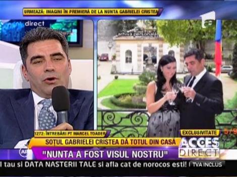 Imagini in premiera de la nunta lui Gabi Cristea cu Marcel Toader!