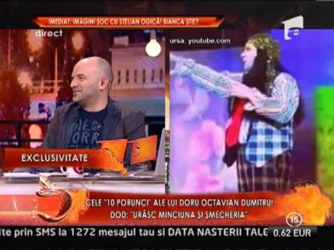 Doru Octavian Dumitru: "Urasc minciuna si smecheria"