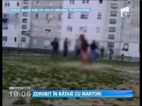IMAGINI SOCANTE! Un tanar din Medias a fost zdrobit in bataie de mai multi indivizi