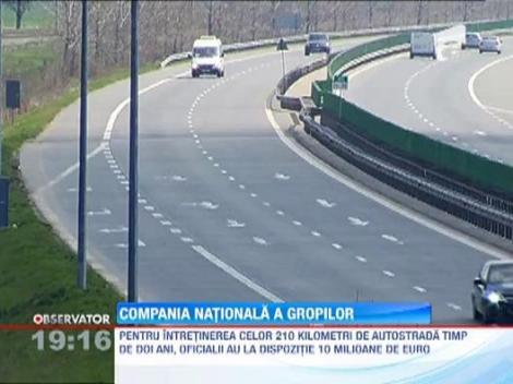 Compania de Drumuri a dat startul la "marea peticeala" pe Autostrada Soarelui