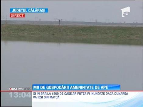 Pericol de inundatii pe Dunare. Mii de gospodarii sunt amenintate de ape