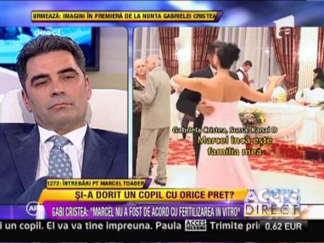 Marcel Toader: "De la inceputul relatiei cu Gabriela am incercat sa avem un copil!"