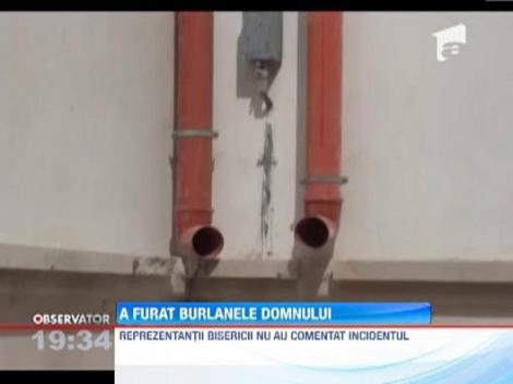 Un tanar a furat de mai multe ori burlanele catedralei din Slobozia