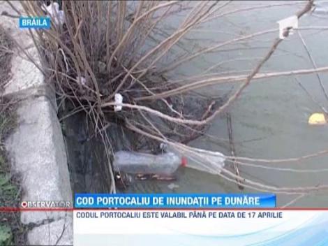 Cod portocaliu de inundatii pe Dunare