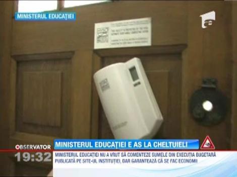 Ministerul Educatiei arunca pe an un milion de euro pentru curatenie