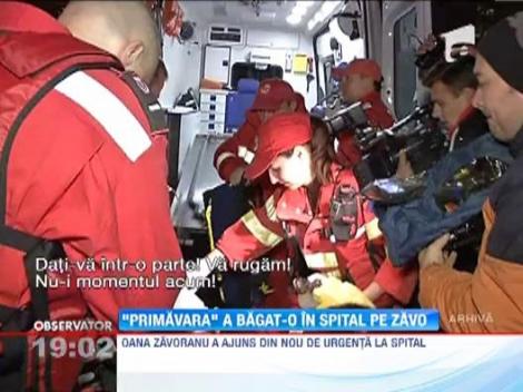 UPDATE / Oana Zavoranu a ajuns din nou la spital