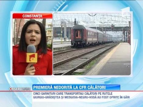 Premiera pe calea ferata! Cinci trenuri au fost oprite in gari din cauza datoriilor