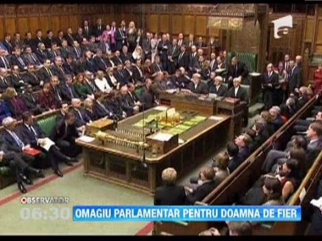 Parlamentul britanic i-a adus un ultim omagiu Doamnei de Fier