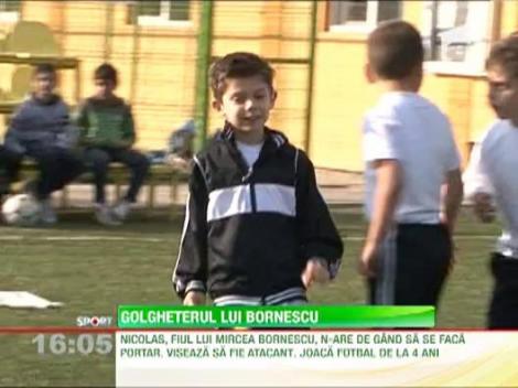 Fiul lui Bornescu, Nicolas, e atacant la numai cinci ani si jumatate