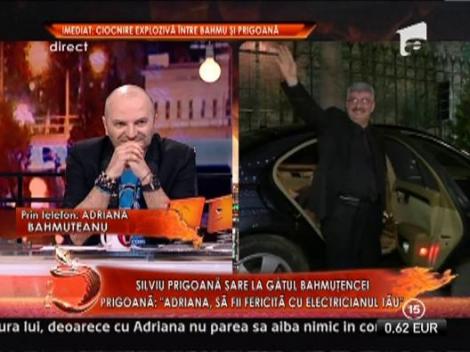 Silviu Prigoana, catre Adriana Bahmuteanu: "Adriana, sa te bucuri de electricianul tau"