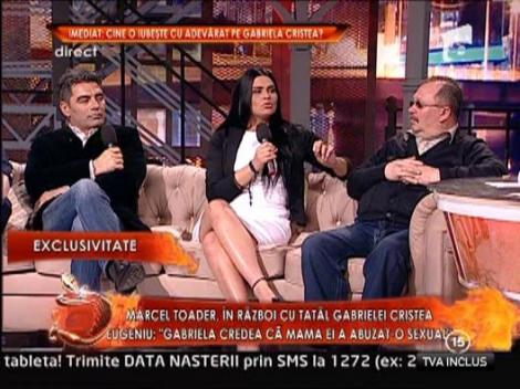 Marcel Toader si tatal Gabrielei Cristea, fata in fata cu psihologul Nicoleta Vascan