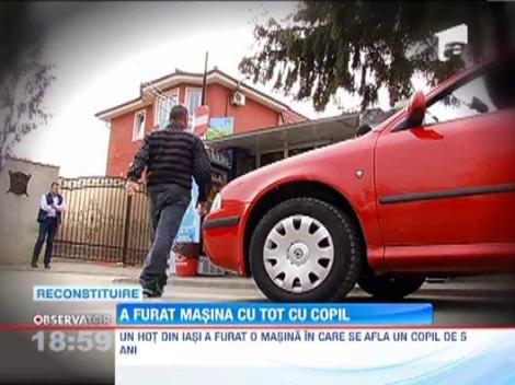 UPDATE / Iasi, Romania, 2013: Masina furata cu tot cu copil!