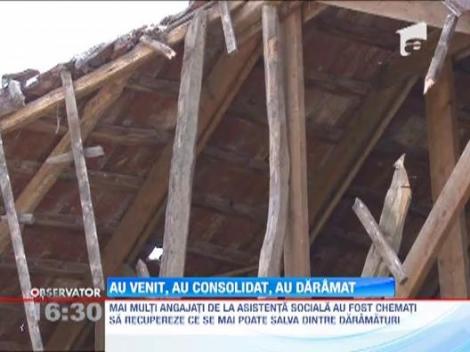 O firma de constructii a darmat o cladire, in loc sa o consolideze