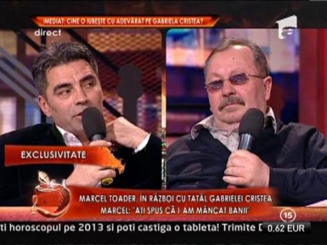 Marcel Toader: "Gabriela cheltuia 10.000 de euro pe luna"