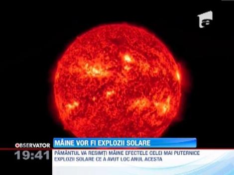 Sambata, cea mai puternica furtuna solara de anul acesta va lovi Pamantul