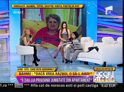 Adriana Bahmuteanu : "Ii dau lui Prigoana jumatate din apartament"